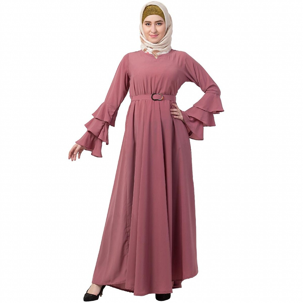 abaya with bell sleeves